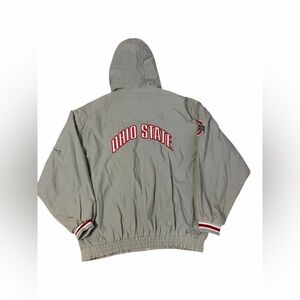 VTG VESI Sportswear Ohio State Buckeyes Windbreaker Jacket Men’s XL Gray 90s